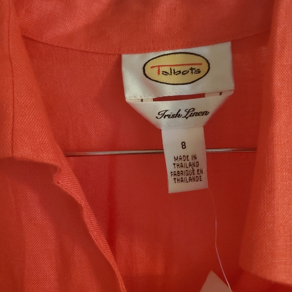 New Talbots Tangerine Blouse S Med - Picture 2 of 7
